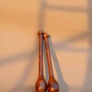Teakwood teardrops clubs pair set of two clubs 1lbs