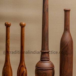 Beginners Indian practice set of Indian clubs, Mudgar, Gada.