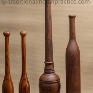 Beginners Indian practice set of Indian clubs, Mudgar, Gada, Shena push-up board.