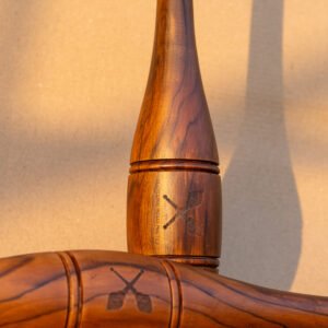 Military style Indian clubs in teakwood 1.2KG pair