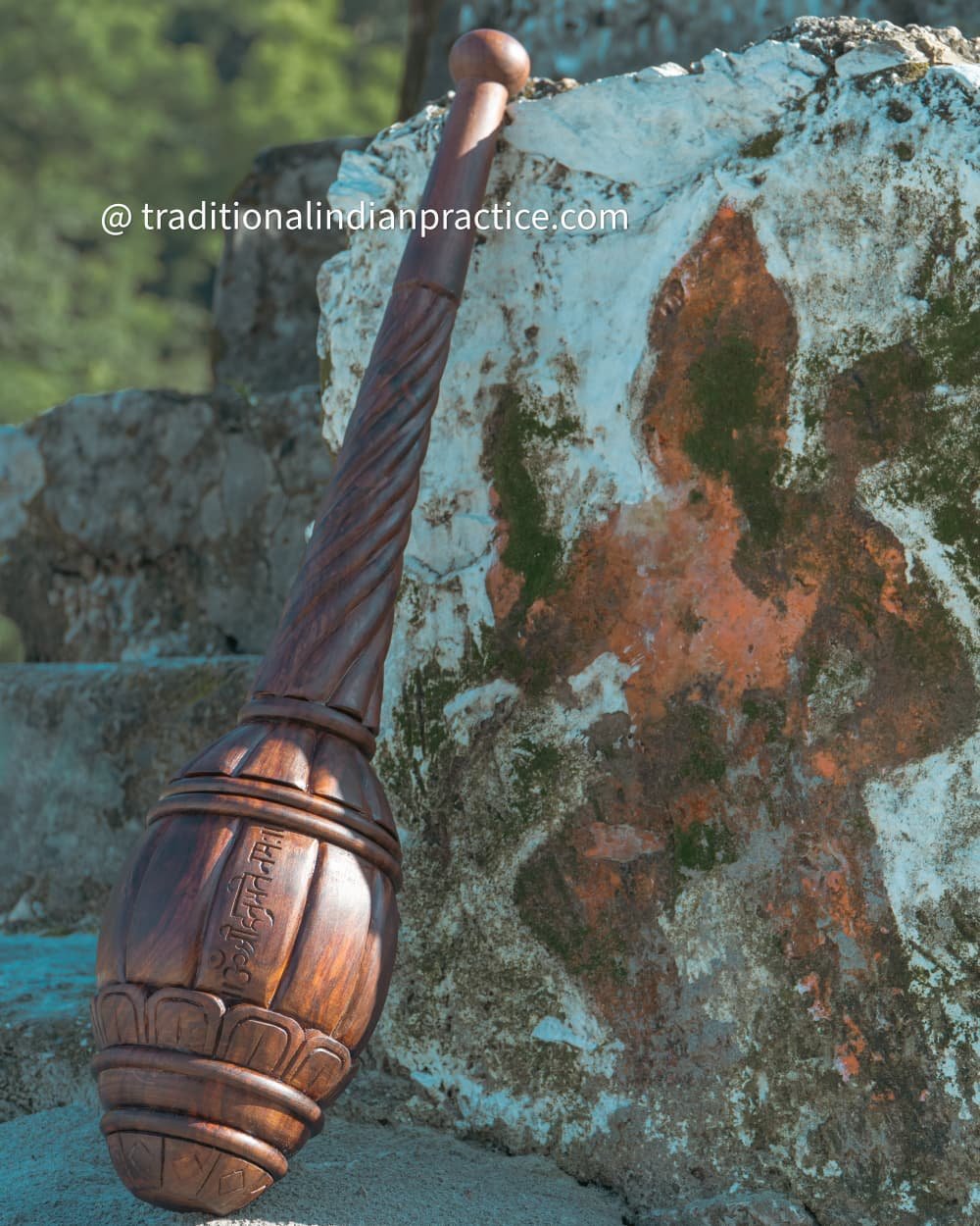 Handmade Hanuman gada/Mace , made out of one piece rosewood 100% natrual 6 to 7kg, 9 to 10kg - Image 4